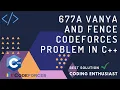 677A Vanya and fence codeforces problem in c codeforces for beginners codeforces solution