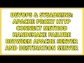 Apache proxy HTTP CONNECT method handshake failure between Apache server and destination server