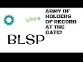 BLSP Stock Update SEC Now Formally Involved Buyers Remain More Active Than Sellers
