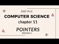 CHAPTER 11 S2 POINTERS ARRAYS STRINGS WITH POINTERS STATIC DYNAMIC MEMORY ALLOCATION