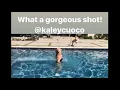 Kaley Cuoco Stuns Flipping Her Hair In Smoking Swimsuit Pool