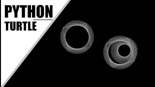 Python Turtle - Draw 3D Circle Pattern Using Square Shape in Python Turtle Graphics By