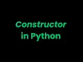 Understanding Constructors and Destructors in Python A Comprehensive Guide