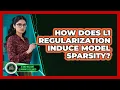 How Does L1 Regularization Induce Model Sparsity
