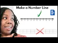 Make a Number Line in MS Word WITHOUT Using a Table