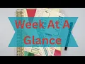 Plan With Me Week at a Glance Can One Sampler Do It All