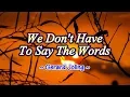 Download Lagu We Don't Have To Say The Words - Gerard Joling (KARAOKE VERSION)
