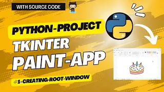 Paint Application using Tkinter Python Creating root window - 1