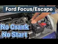 Ford Focus Escape No Crank No Start No Power 2013-2018 FIX