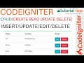 Part-1 CodeIgniter 2019 Introduction CRUD Insert Update Delete Tutorials - Tutorial Rays