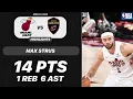MAX STRUS vs MIAMI HEAT 14 PTS 1 REB 6 AST 2 STL NBA PLAYOFFS Highlights 04-23-2025