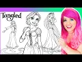 Coloring Rapunzel Tangled Coloring Pages Prismacolor Markers