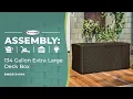 Suncast 134 Gallon Extra Large Deck Box Assembly