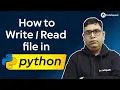 How to file in Python by Tanay sir Learn Python - CodeSquadz