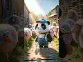 Lagu Panda di sebuah pertanian #panda #farm #sapi #domba #cow #sheep
