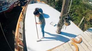 What rebuilding a RESCUED BOAT really looks like! — Sailing Yabá 154