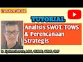 Download Lagu Analisis SWOT, TOWS \u0026  Perencanaan Strategis Organisasi/Bisnis I Transform OR Die