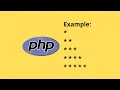 PHP programs for printing pyramid patterns