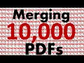 Merging 10 000 pdf file using cmd