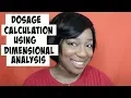 Dosage Calculations using Dimensional Analysis Sample Conversion Questions