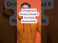 Lagu 6 Foods to avoid if you have hemorrhoids #hemorrhoids #piles #avoidthesefoods #shortsvideo #shorts