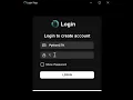 Login Page with Python CustomTkinter