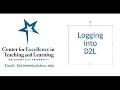 Logging into D2L