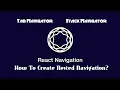 Nested React Navigation v6 How to use it in React Native App Tutorial Urdu Hindi