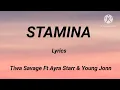 Tiwa Savage - Stamina Ft. Ayra Starr & Young Jonn (Lyrics)