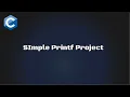 Simple Printf in C - arabic