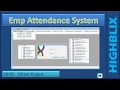 Emp Attendance System Visual Basic VB net CSharp Mini Major Final Year Project Idea and Demo VB135