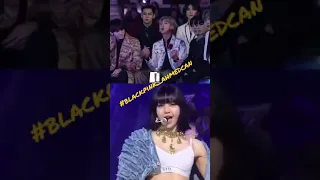 رد فعل BTS على رقص بلاك بينك على المسرح عا أغنية How You Like That 