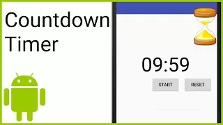 Countdown Timer with Start Pause and Reset - Android Studio Tutorial