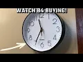 Small Wall Clock Battery Operated Review