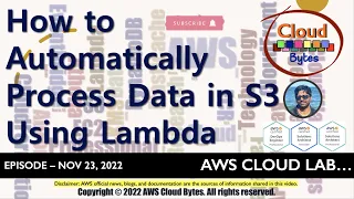 AWS Lab - How to Automatically Process Data in S3 using AWS Lambda