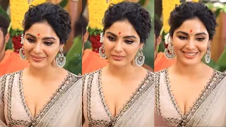 samyuktha menon hot visuals samyuktha menon new movie pooja ceremony samyuktha menon glamorous