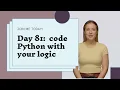 Day 81 - Product of Odd Numbers Python Coding Challenge 100DaysOfCode Coding Series