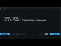 Neovim Vim Hello World in 6 Different Languages BONUS Valorant Player in the Background
