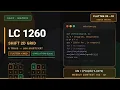 LeetCode 1260 Shift 2D Grid Flatten 2D to 1D Modulo Index Trick Easy
