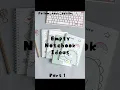 Empty notebook ideas part 1 aesthetic fun creative