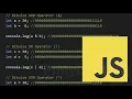 Working with Variables Operators JavaScript