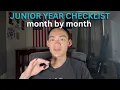 HS Junior Year Prep Checklist for College Month by Month Guide