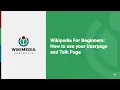 How to use your User Page and Talk Page on Wikipedia - Wikipedia For Beginners