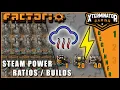 Factorio Tutorial - Steam Power Setup Ratios EP 3 Season 1