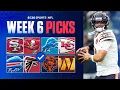 NFL Predictions and Picks For EVERY Week 6 Game Bills at Falcons Bears at Commanders Best Bets