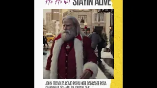 Ho ho ho Stayin Alive - John Travolta como Papai Noel dancante na campanha de Natal da Capital On