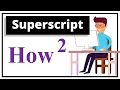 How To Put Little Numbers Above Words In Google Docs Superscript Number