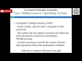 Multiprocessor operating system in Operating System