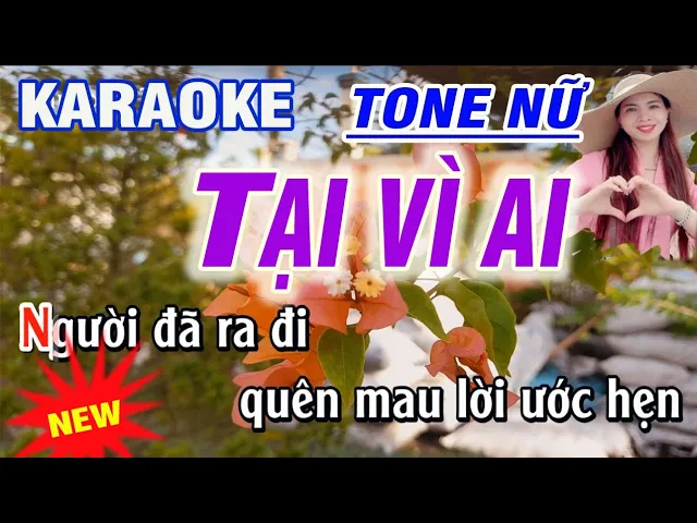 karaoke Tại Vì Ai - tone Nữ || st Huy Thái || karaoke Thanh Trà