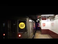 NIS R68 W train leaving Canal Street BMT Broadway Platform